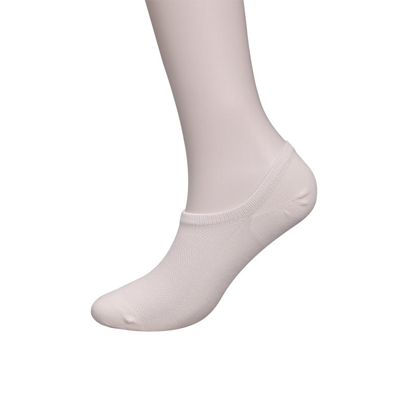 Ultratenká česaná bavlna, nylon a spandex hladké ručně šité polosíťované dámské ponožky WSD1673