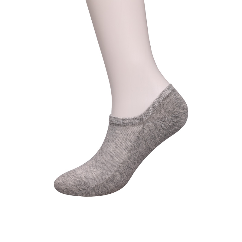 Ultratenká česaná bavlna, nylon a spandex hladké ručně šité polosíťované dámské ponožky WSD1673