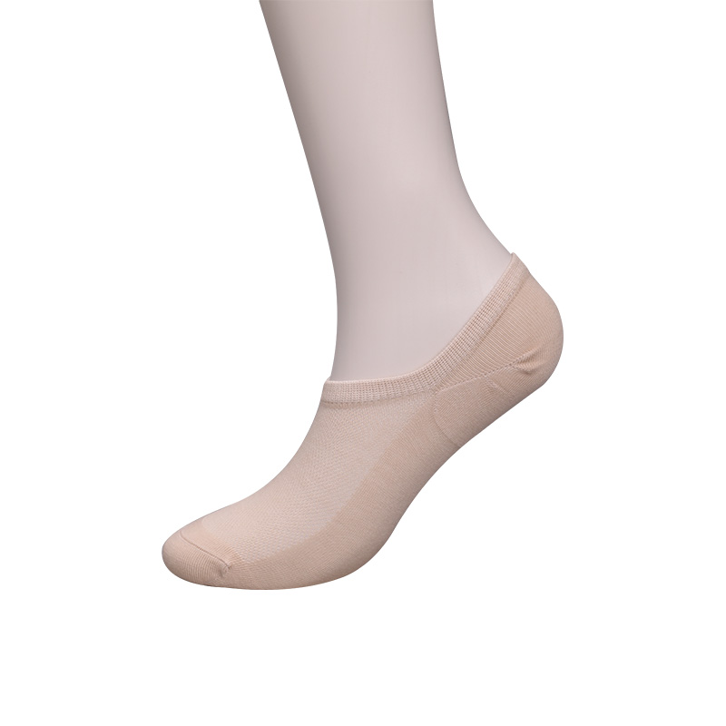 Ultratenká česaná bavlna, nylon a spandex hladké ručně šité polosíťované dámské ponožky WSD1673
