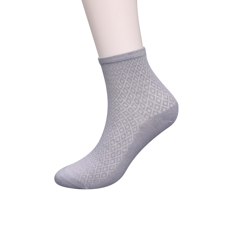Měkká nylonová taška z bambusového vlákna, tenké malé diamantové ležérní dámské ponožky, ručně šité dámské ponožky WSD1689