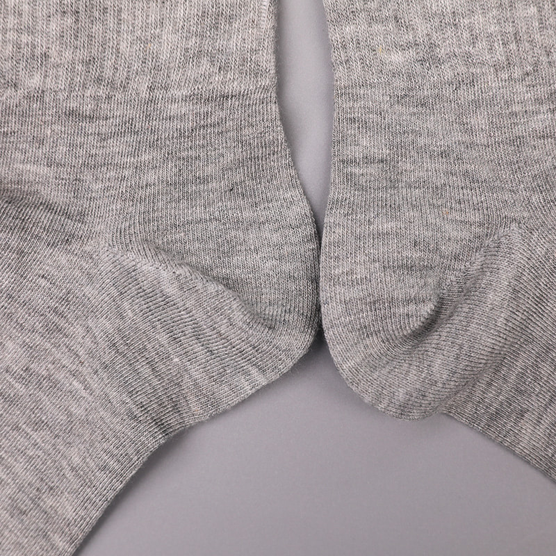 Měkký spřádaný hedvábný nylon pokrytý čpavkem 2 horizontální proužky a zesílené ručně šité dámské ponožky WSD1536