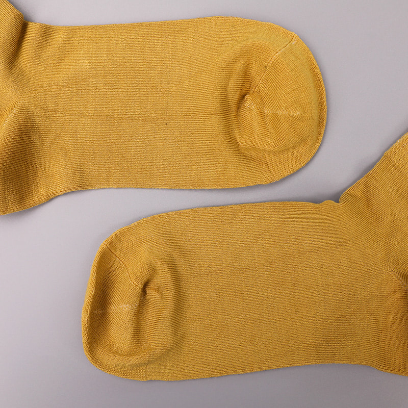 Měkký spřádaný hedvábný nylon pokrytý čpavkem 2 horizontální proužky a zesílené ručně šité dámské ponožky WSD1536