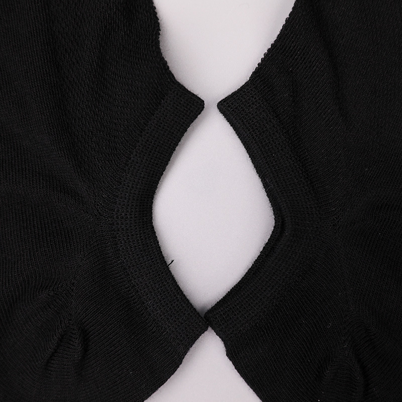 Ultratenká česaná bavlna, nylon a spandex hladké ručně šité polosíťované dámské ponožky WSD1673