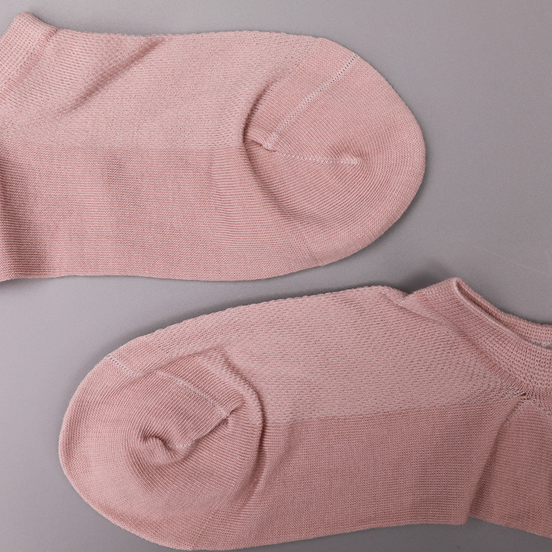 Ultratenká česaná bavlna, nylon a spandex hladké ručně šité polosíťované dámské ponožky WSD1673