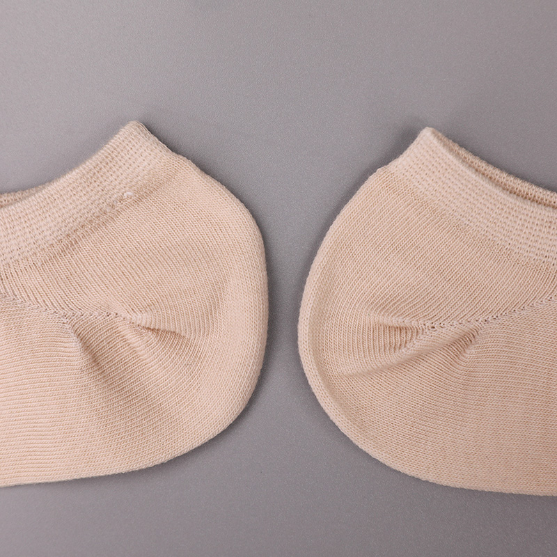 Ultratenká česaná bavlna, nylon a spandex hladké ručně šité polosíťované dámské ponožky WSD1673