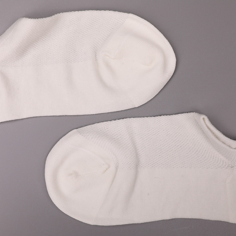Ultratenká česaná bavlna, nylon a spandex hladké ručně šité polosíťované dámské ponožky WSD1673