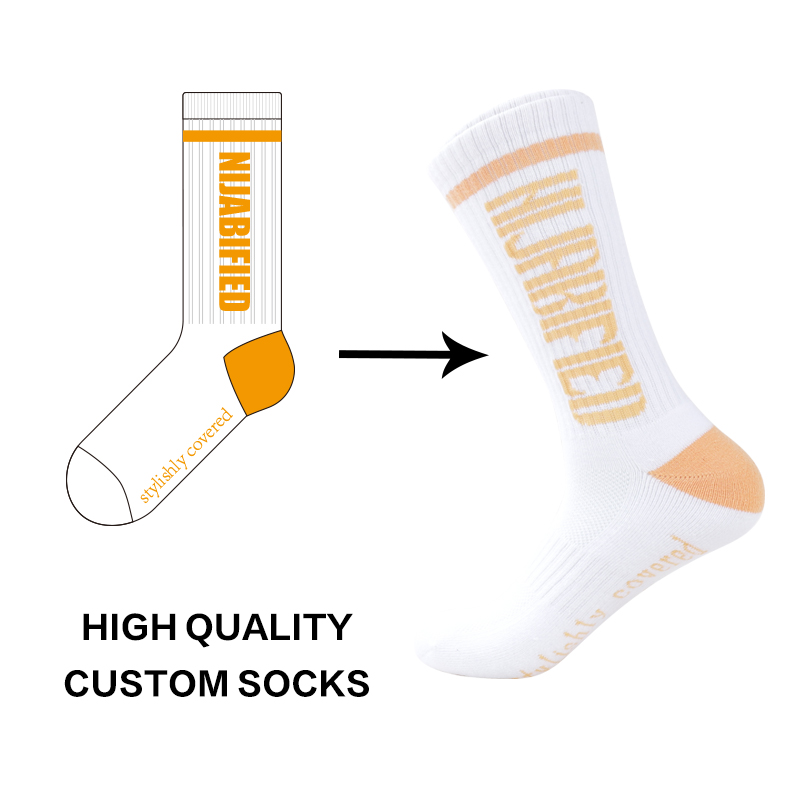 Custom Logo Pánské ponožky Sportovní Atletické běžecké tenisky Hardloopsokken Oem Bavlna Muži Crew Custom Socks