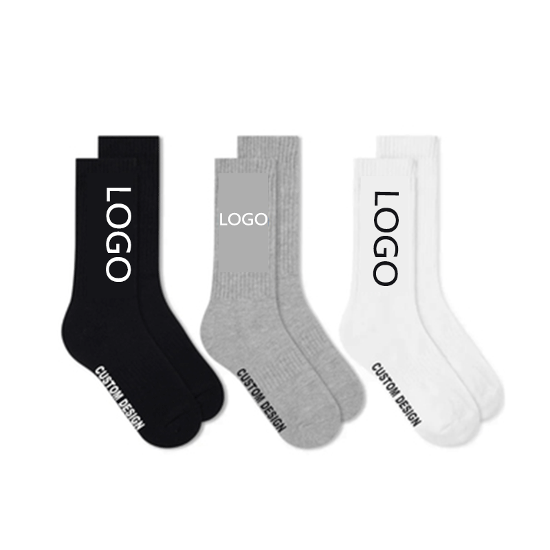 Custom Logo Pánské ponožky Sportovní Atletické běžecké tenisky Hardloopsokken Oem Bavlna Muži Crew Custom Socks