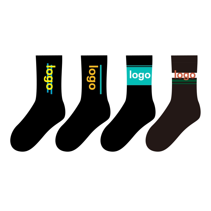 Custom Logo Pánské ponožky Sportovní Atletické běžecké tenisky Hardloopsokken Oem Bavlna Muži Crew Custom Socks